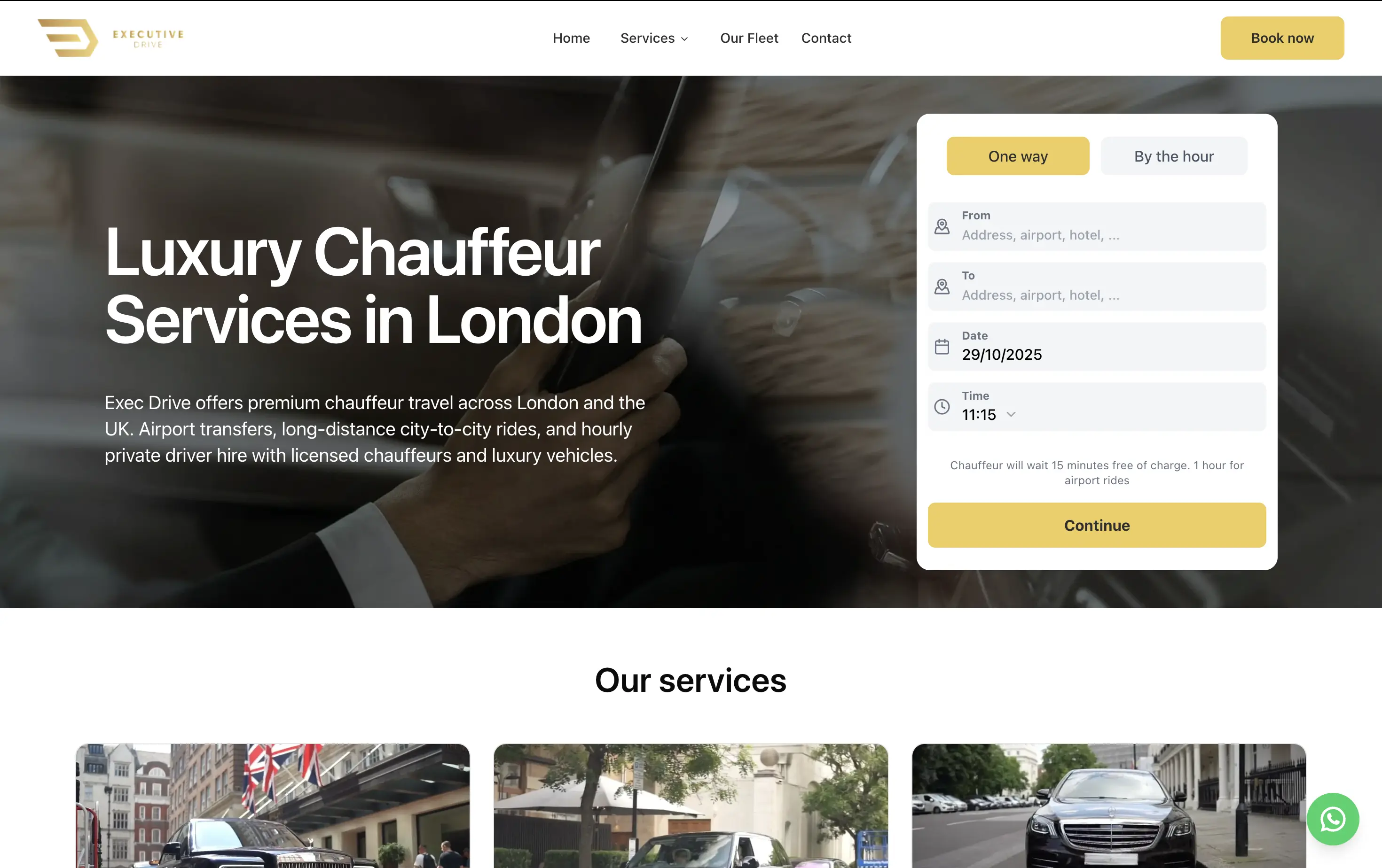 Private Chauffeur Web Application