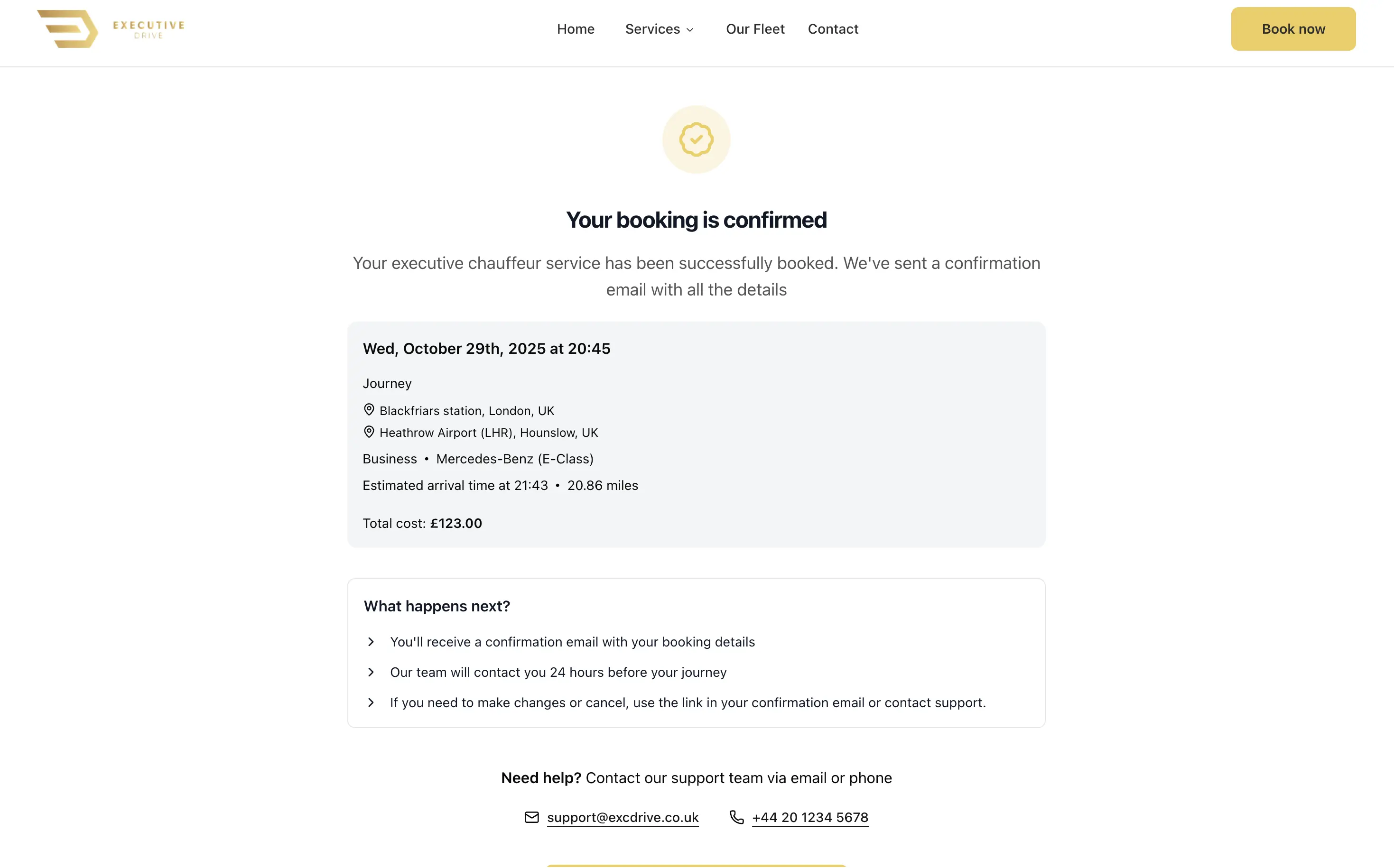 Executive Drive final website
